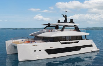 Tillberg Design of Sweden pulls back curtain on design of SilverCat 22M semi-custom power catamaran