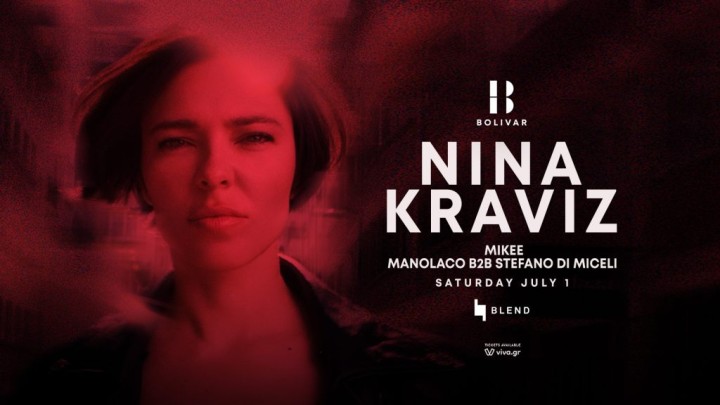 Nina Kraviz sabbato 1 iouliou bolivar 