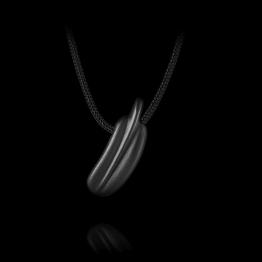 Pendant of the year 2023 oxidised silver black background