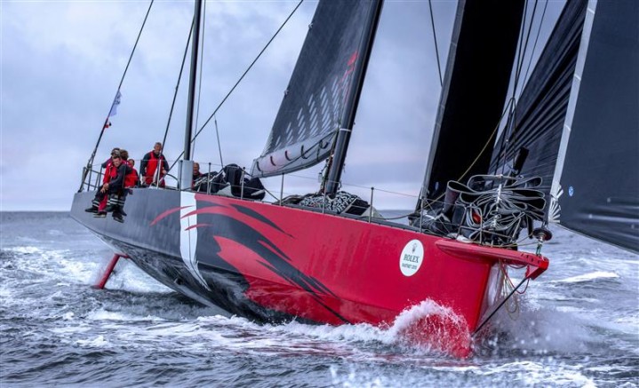COMANCHE (USA) after passing the Fastnet rock | Photo By: Rolex / Daniel Forster