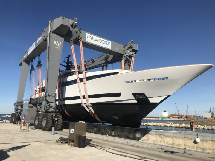 ISA 43m motoryacht AGORA III launched Jan 16th 2018 1