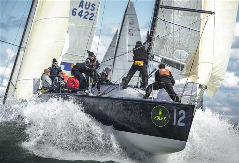 VIRAGO (USA) IN ACTION DURING THE 2012 ROLEX FARR 40 WORLDS