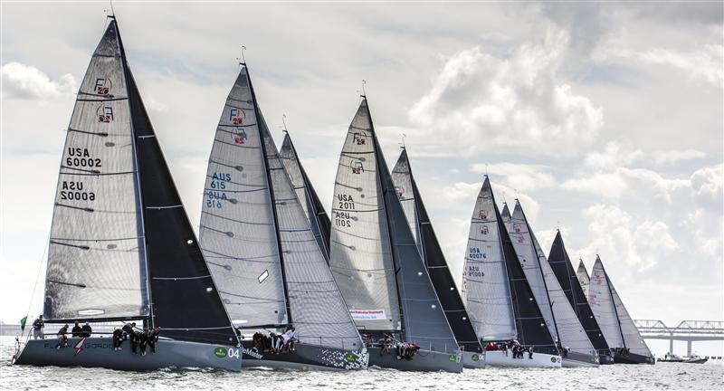 FARR 40 FLEET AT START LINE