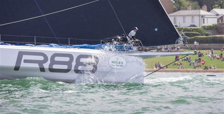 GEORGE DAVID'S RAMBLER 88, SAIL NUMBER: USA 25555 | Photo By: Rolex / Daniel Forster