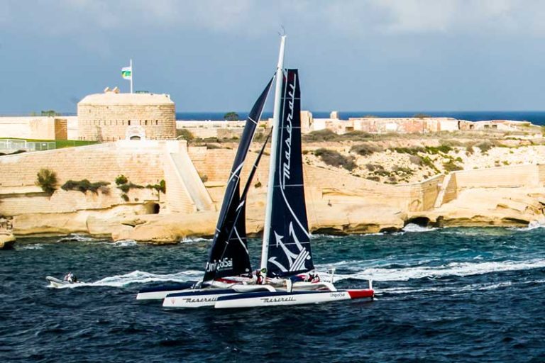 Victory and multihull record for Maserati Multi70 in the 37th Rolex Middle Sea Race