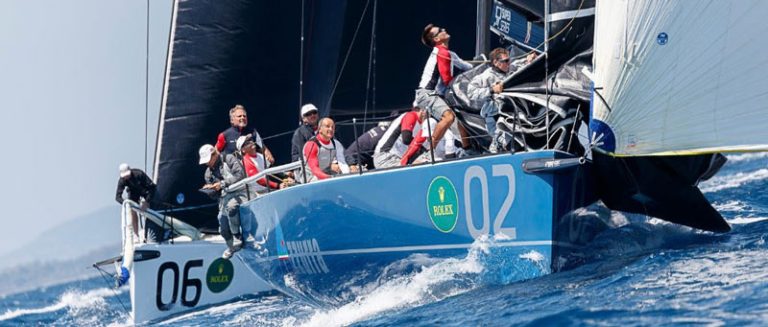 Azzurra lay down a Rolex TP52 World Championship