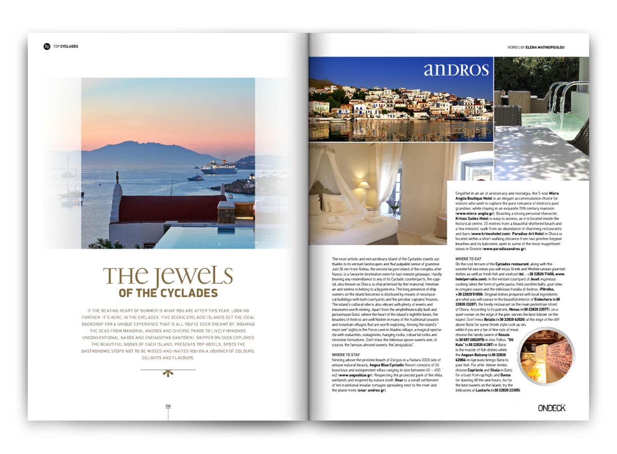 THE JEWELS OF THE CYCLADES