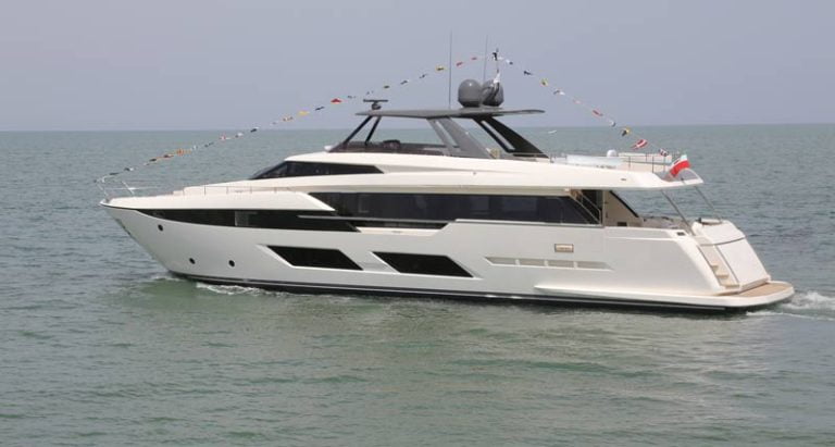 The new 92-footer by Ferretti Yachts