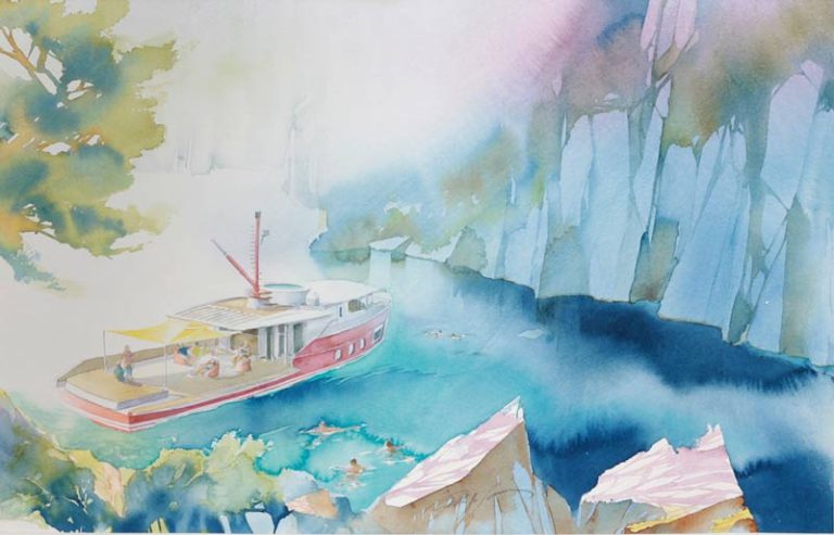 Deluxe, mobile private beach