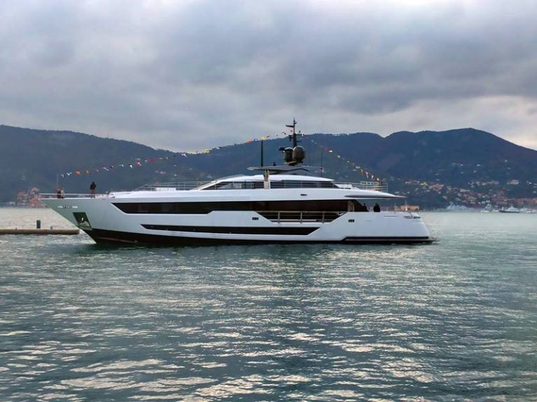 The First Custom Line 120’ takes to the sea