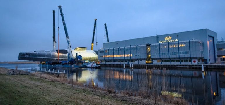 Royal Huisman turns its largest hull ever
