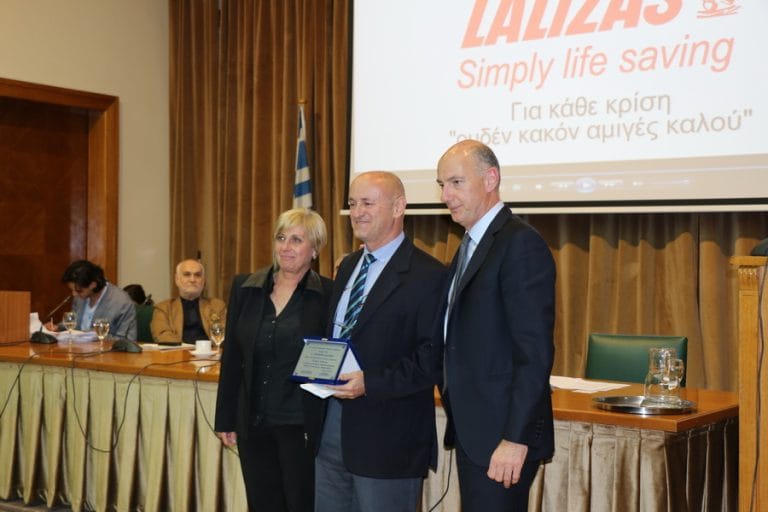 Τιμητικό βραβείο στον Πρόεδρο και ιδρυτή της LALIZAS, κ. Σταύρο Λάλιζα