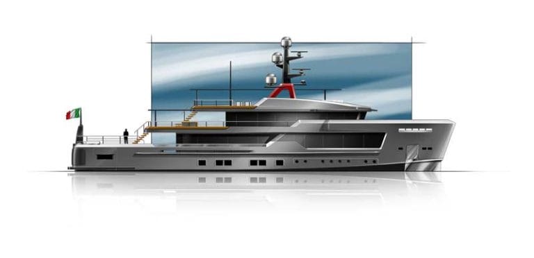 AlfaRosso the new explorer yacht by CRN and Paszkowski Design