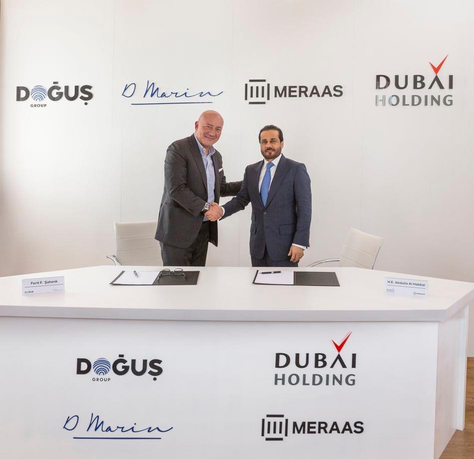 Right to Left His Excellency Abdulla Al Habbai and Ferit Sahenk