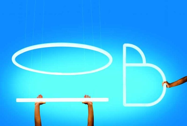 Alphabet of light by Artemide