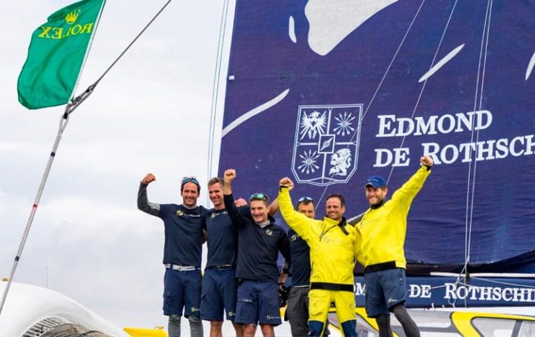 Maxi Edmond de Rothschild at the Rolex Fastnet Race
