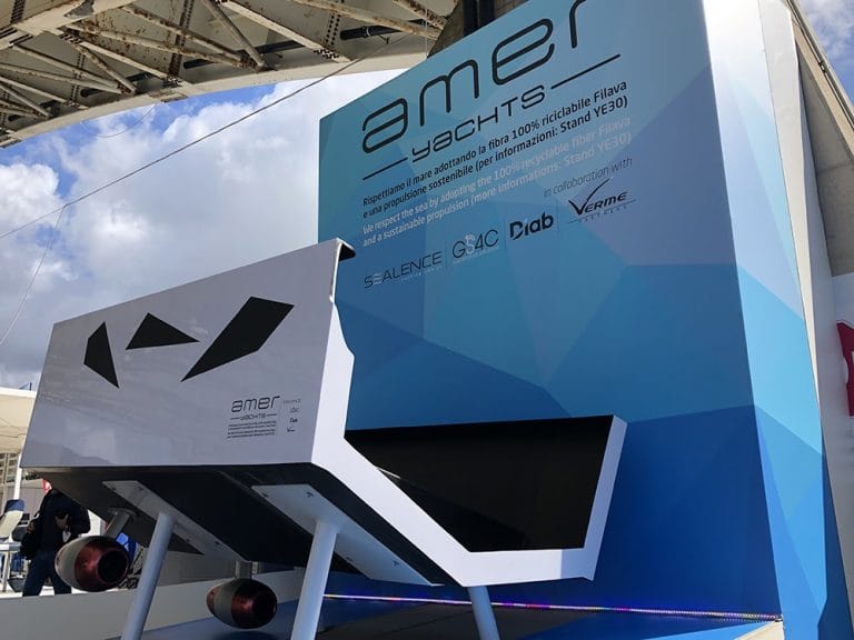 DeepSpeed electric waterjet at the Genoa Boat Show 2020