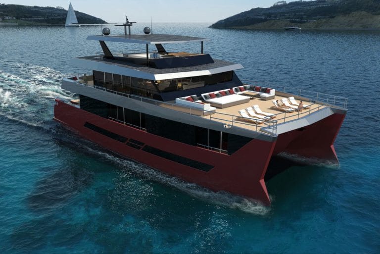 The bold eco-tech luxury dream of Ultimate Catamarans fulfilled in Spaceline100