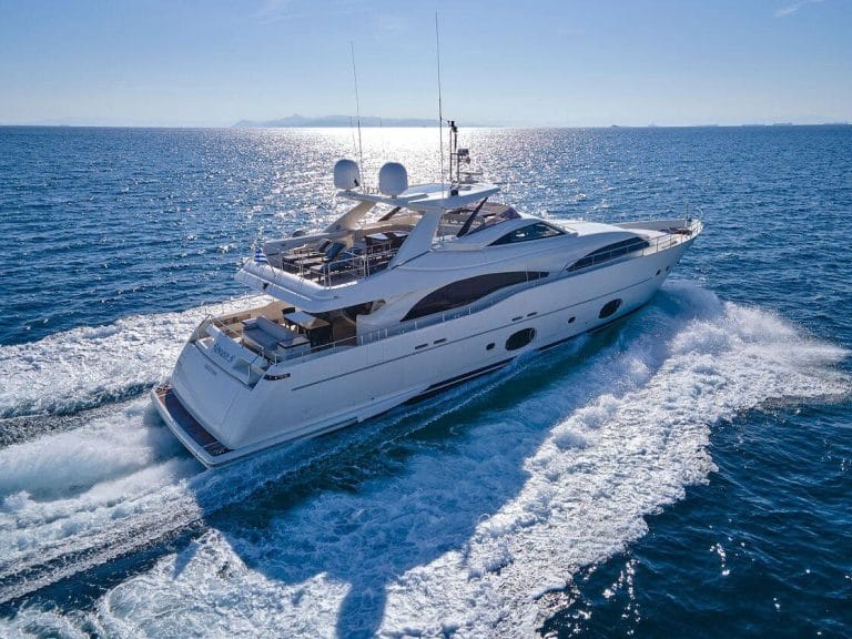 Ekka Charter: Ferretti Custom Line 97′ – 5 Cabins – Fully Equipped and Available from Athens