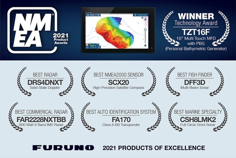 Furuno Dominates 2021 NMEA Product Of Excellence Awards