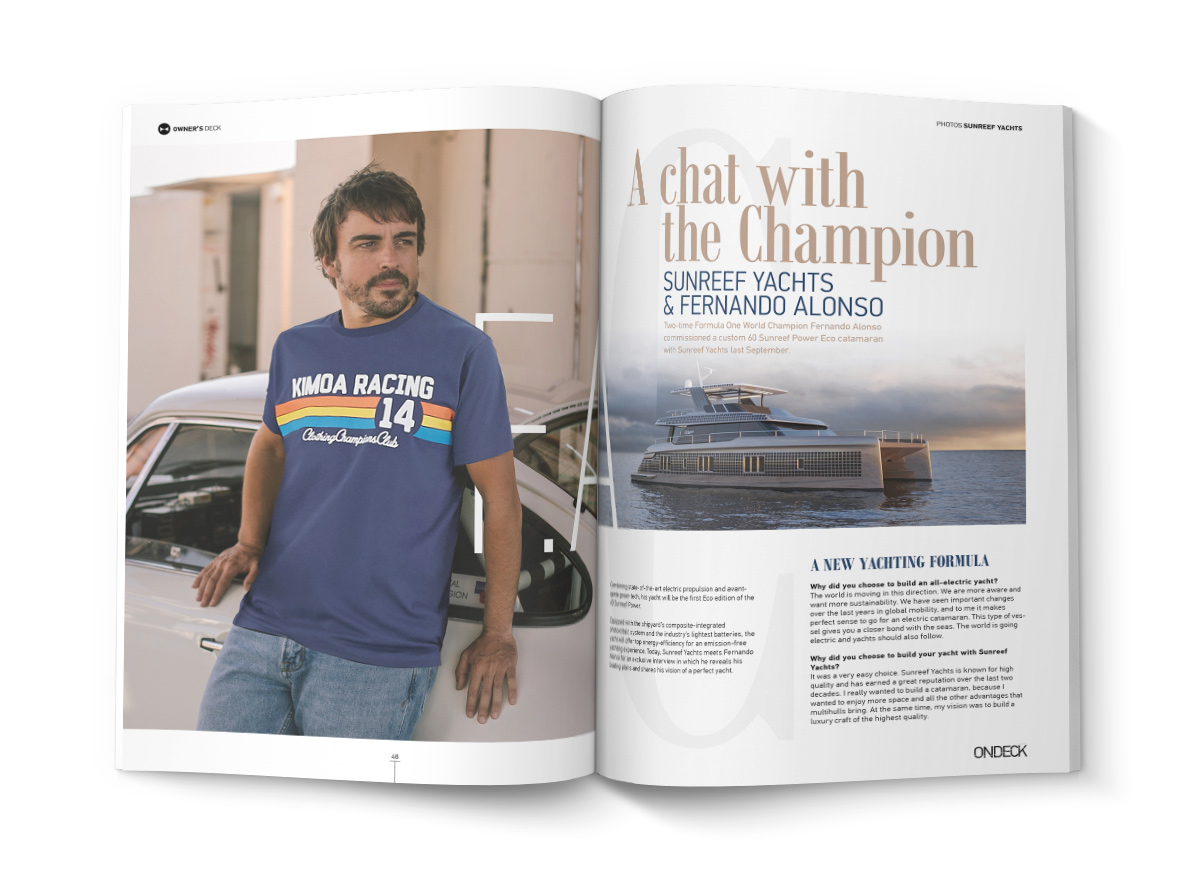 OWNER'S DECK | SUNREEF YACHTS & FERNANDO ALONSO