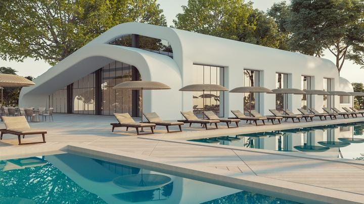 Isla Brown Corinthia Boat House Congress Hall and pool resul