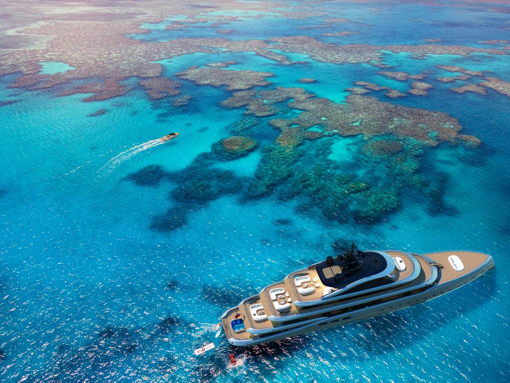 Azure Yacht Design KENSHO 00 Reef Heli shot 2