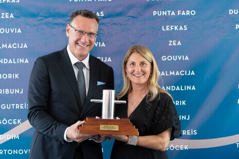 Oliver Dörschuck CEO of D Marin Paola Piovesana Director of Punta Faro Marina