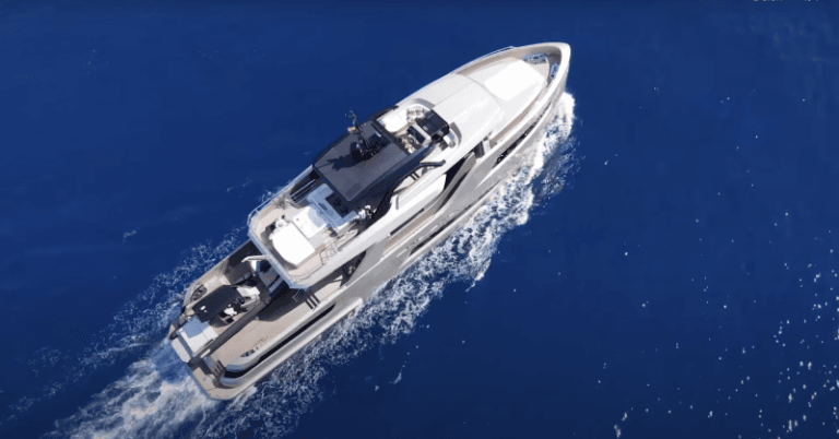 The revolutionary X-treme 105 with tender dock and pop-up pool