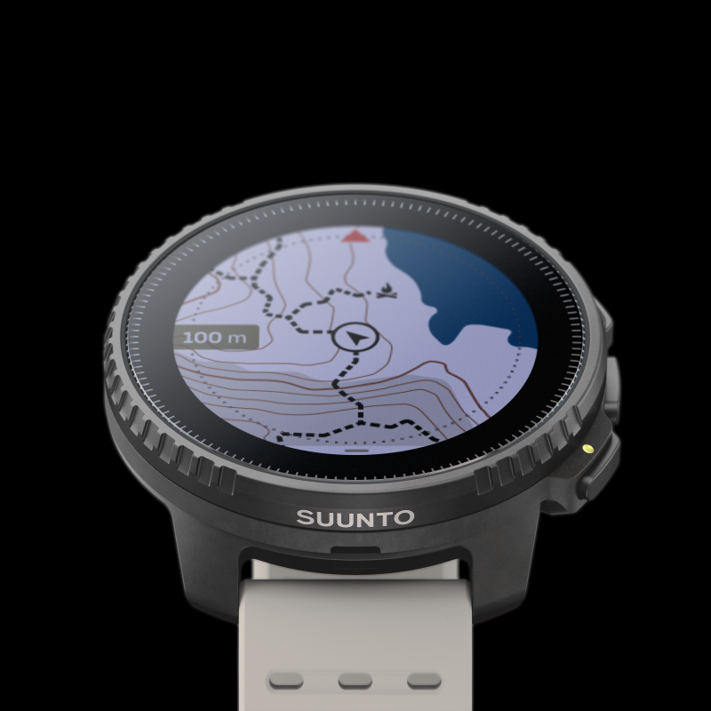 Suunto Vertical BlackSand front tilt map high contrast1 EN