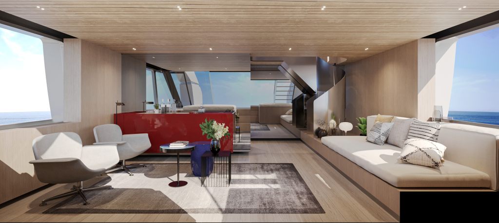 Sanlorenzo SX100 lounge