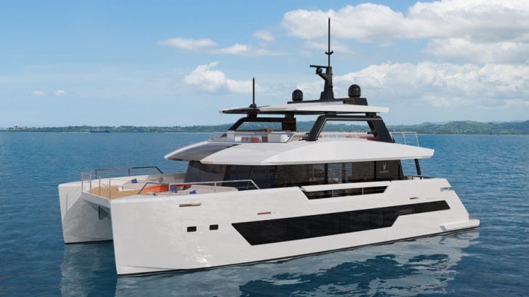 Tillberg Design of Sweden pulls back curtain on design of SilverCat 22M semi-custom power catamaran