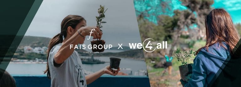 omilos fais group kai we4all koini drasi gia ena prasino perivallon