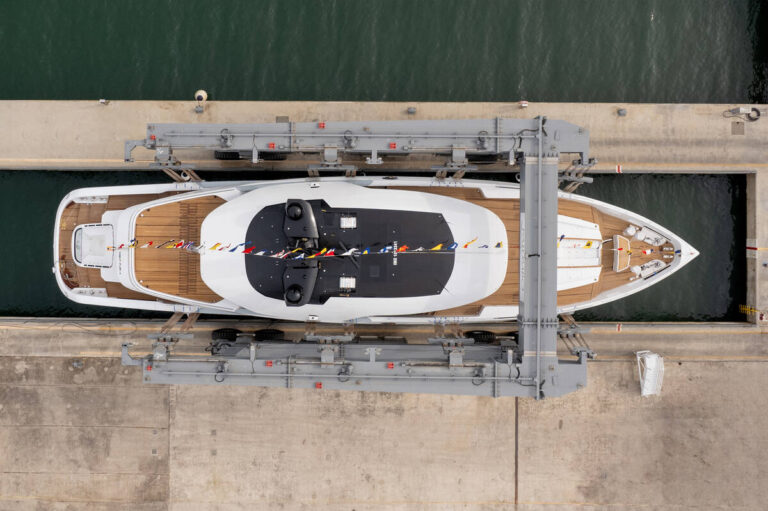 Atlantique 43 metre Night Fury II: Launching ceremony