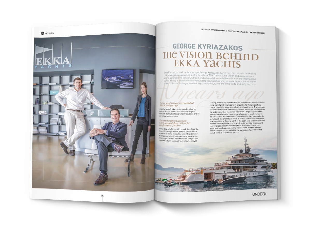 GEORGE KYRIAZAKOS | THE VISION BEHIND EKKA YACHTS 40 YEARS AGO