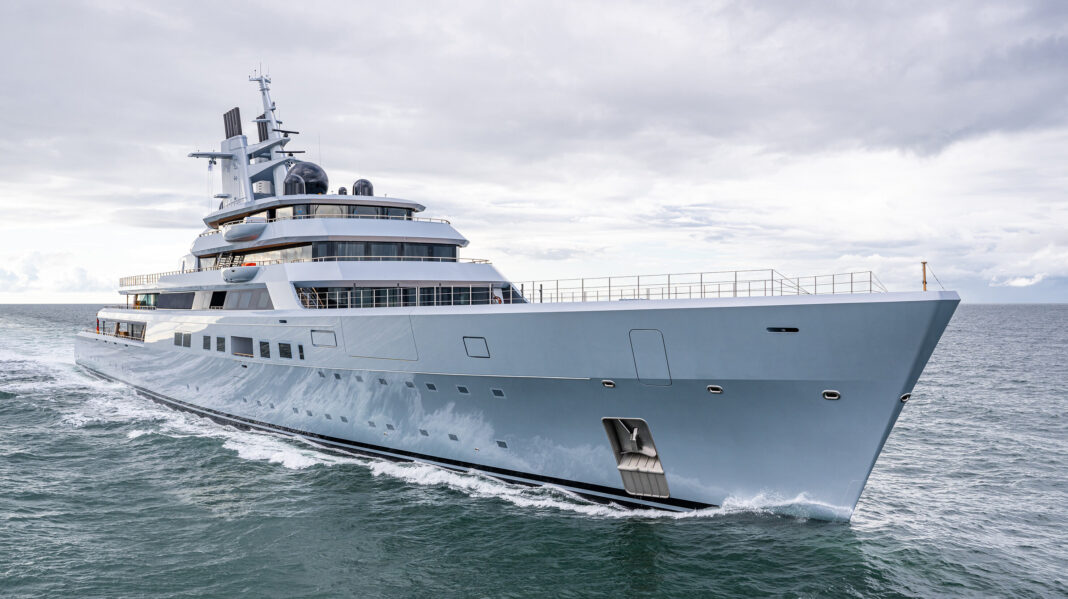 The brand new 142-meter ALIBABA completed her sea trials