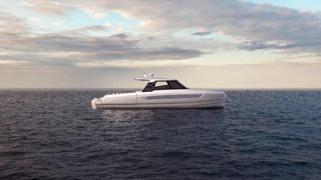 The YOT36 for the first time at the Cannes Yachting Festival