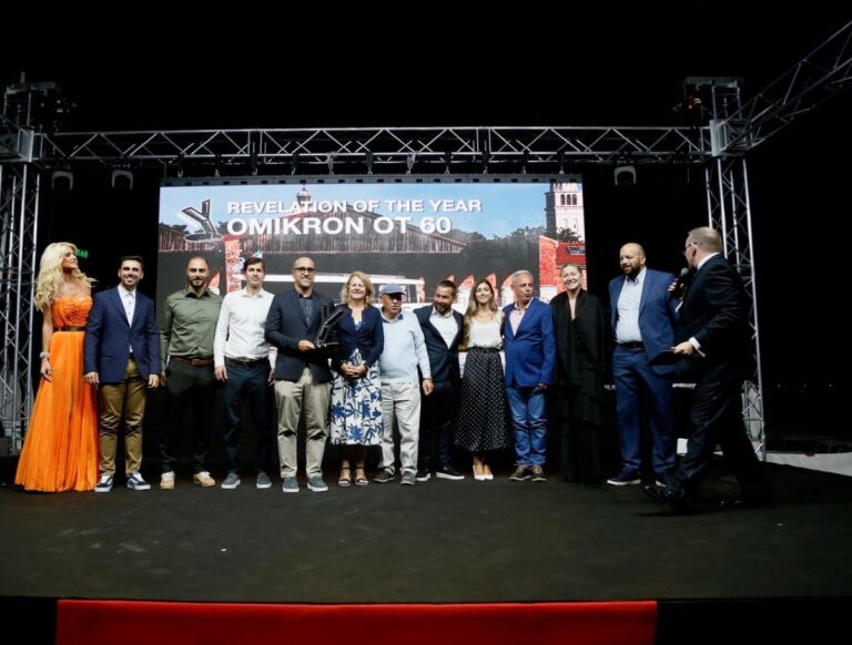 The OT-60 awarded during the World Yacht Trophy ceremony as “Revelation of the Year”