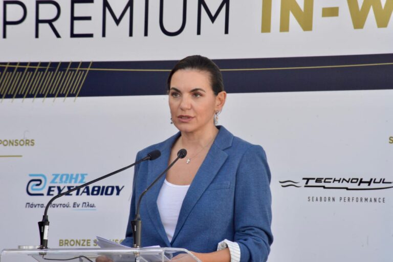 Η Υπουργός Τουρισμού Όλγα Κεφαλογιάννη στα εγκαίνια του Olympic Yacht Show 2024