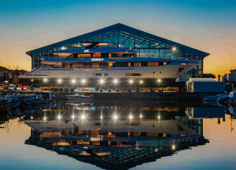 The first unit of Benetti’s Class 44M launched from Viareggio