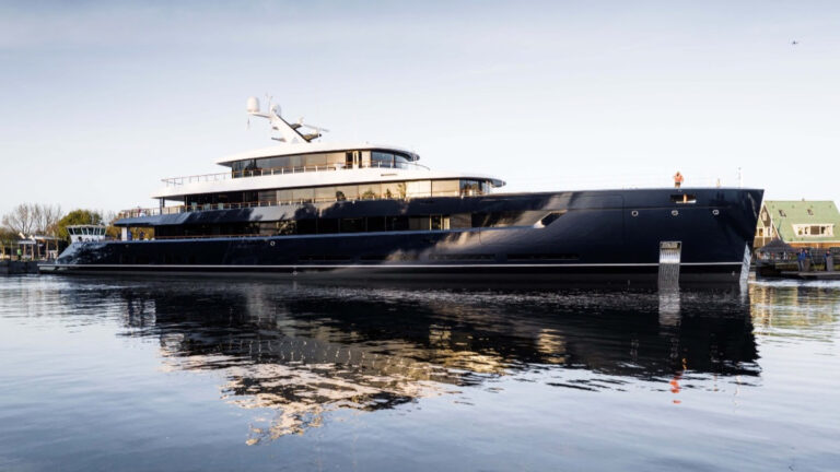 “Sleek and chic” ONE leaves the yard at Kaag