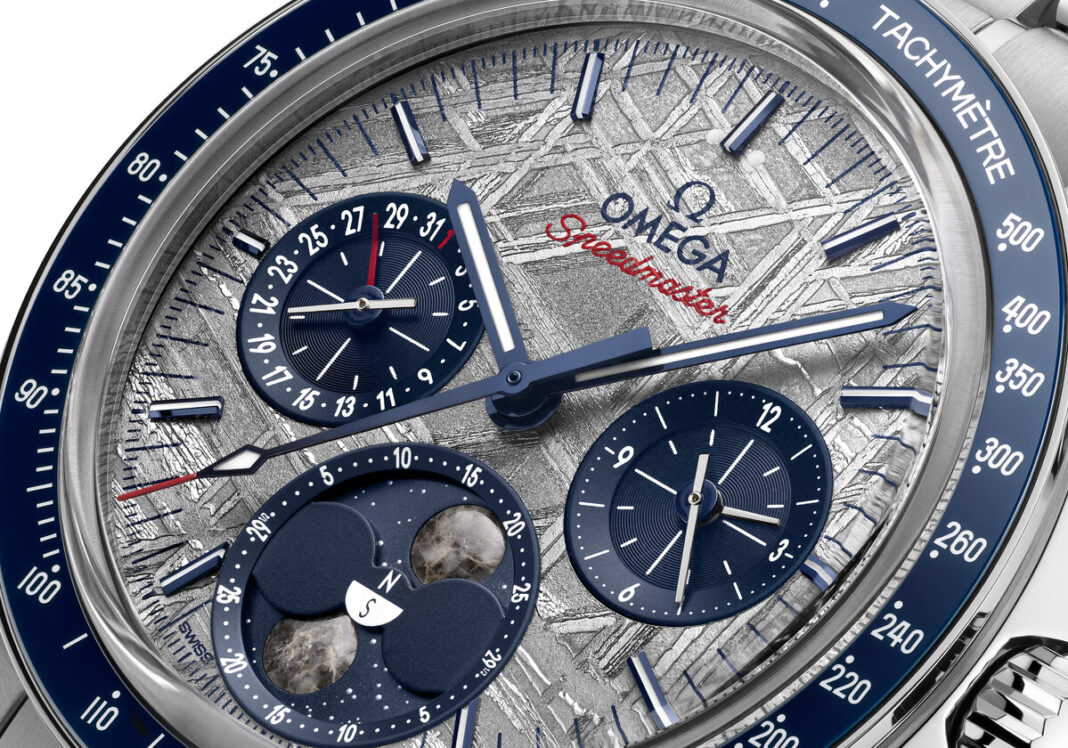 OMEGA Launches The Speedmaster Moonphase Meteorite