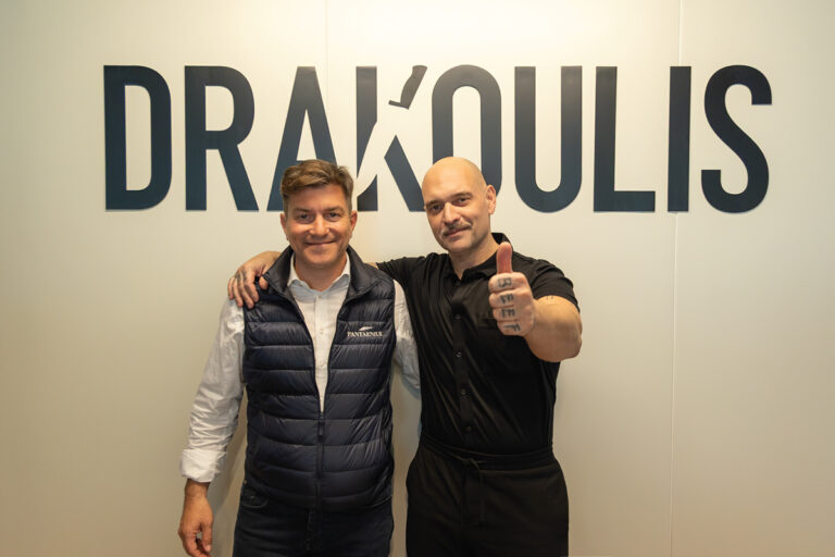 Χρήστος Κοντοβασίλης, Managing Director της PANTAENIUS Hellas και Στράτος Δρακούλης, CEO & Founder της Drakoulis Wholesales & Butcheries.