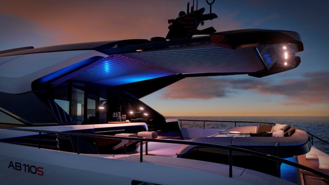 AB 110S_ Retractable cockpit cover system AB YACHTS launches the New AB 110S: Boldness without compromise