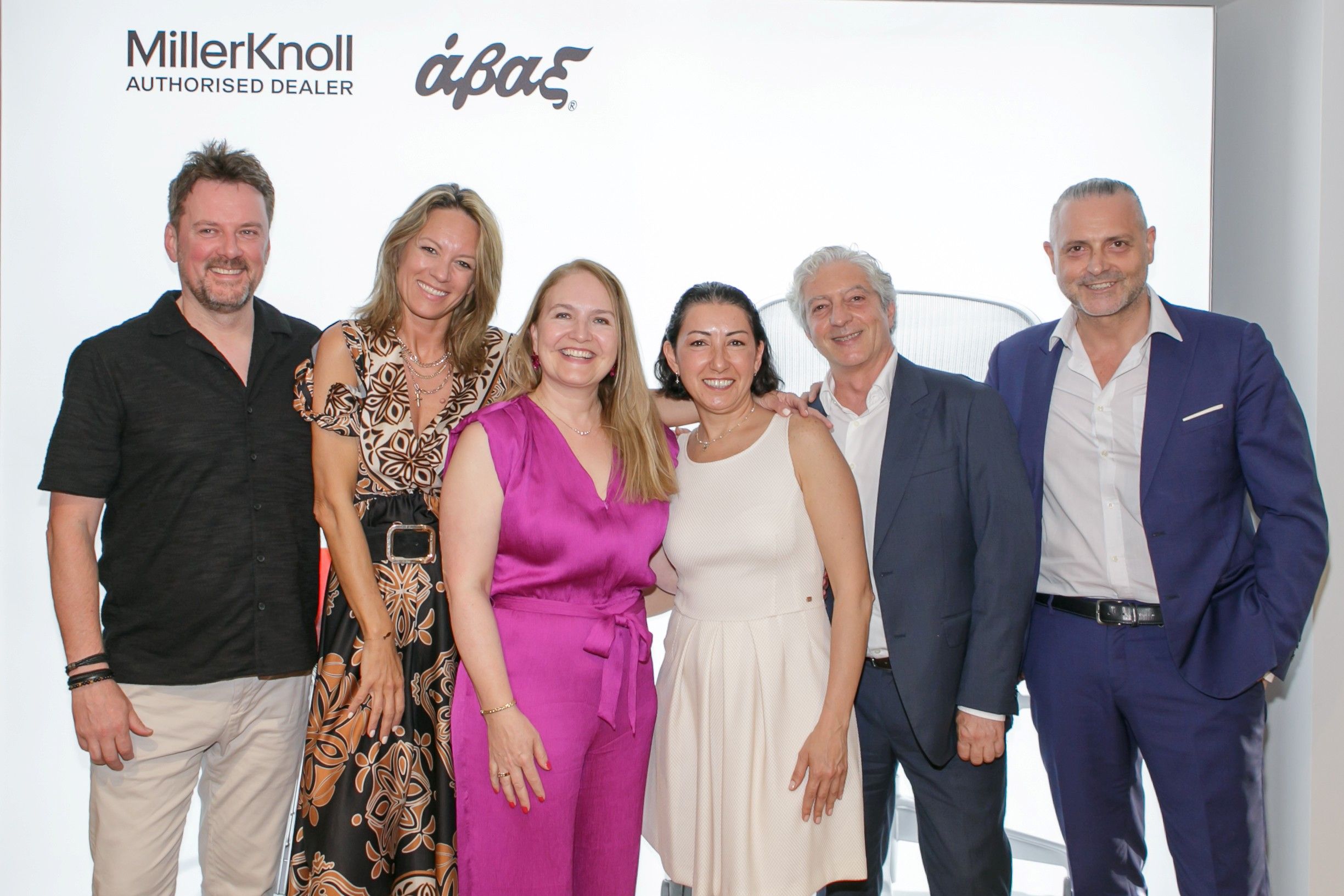 Από την εταιρία MillerKnoll: Michael Richards, Federica Franzini, Sandrine Cardinale, Merve Aslan, Marco Vignati, Mario Colombo