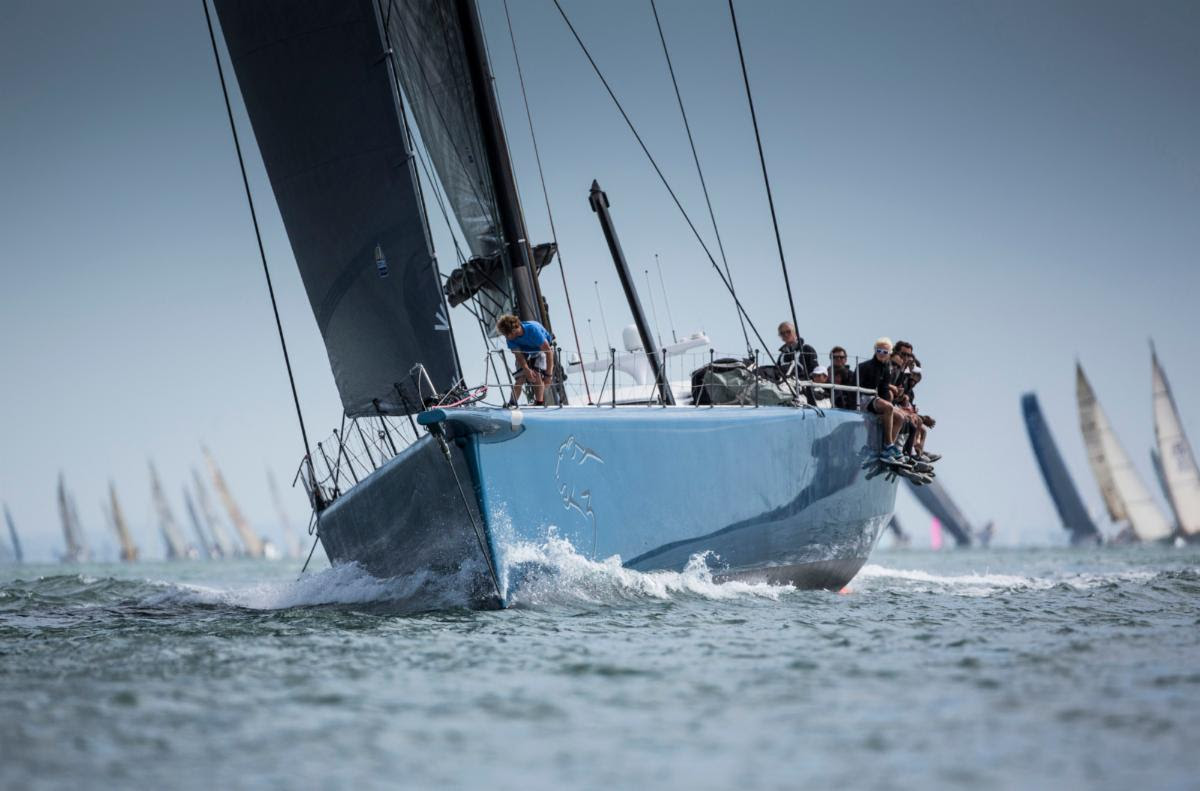 Joost Schuijff's 100ft maxi and past line honours winner Leopard 3 © Lloyd Images