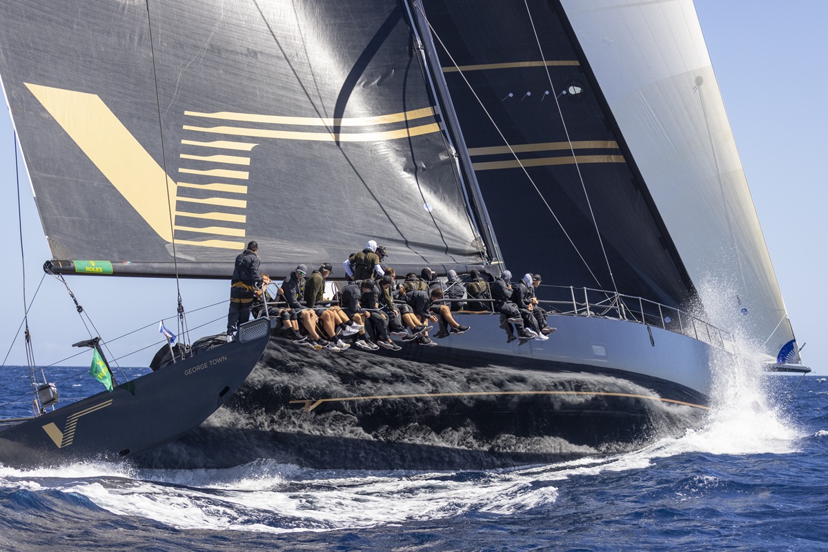 Bringing on the big breeze atthe Maxi Yacht Rolex Cup Karel Komárek’s V - blistering pace and superb boat handling. Photo: IMA / Studio Borlenghi