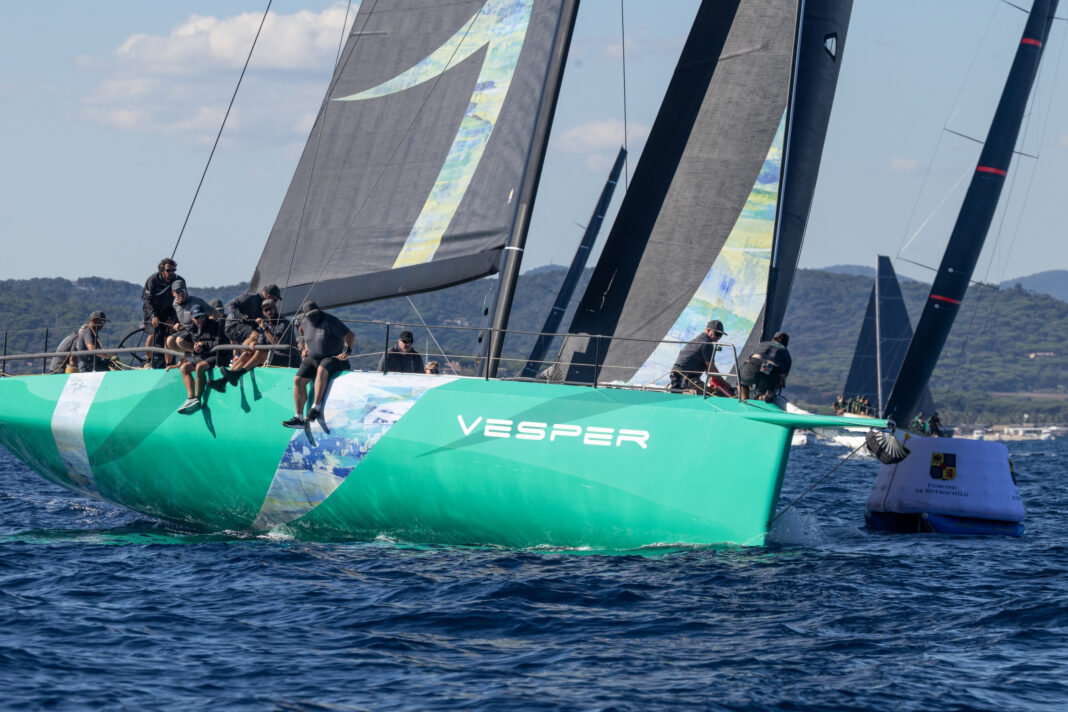 Maxi racing underway at Les Voiles de Saint-Tropez