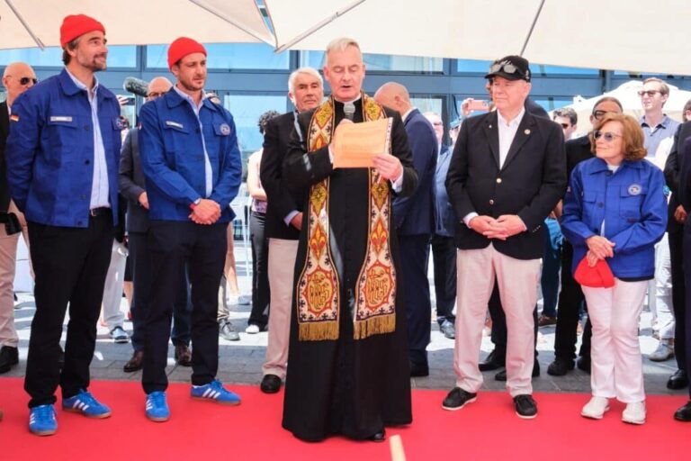 Malizia Explorer the new scientific research sailboat christened at Yacht Club de Monaco