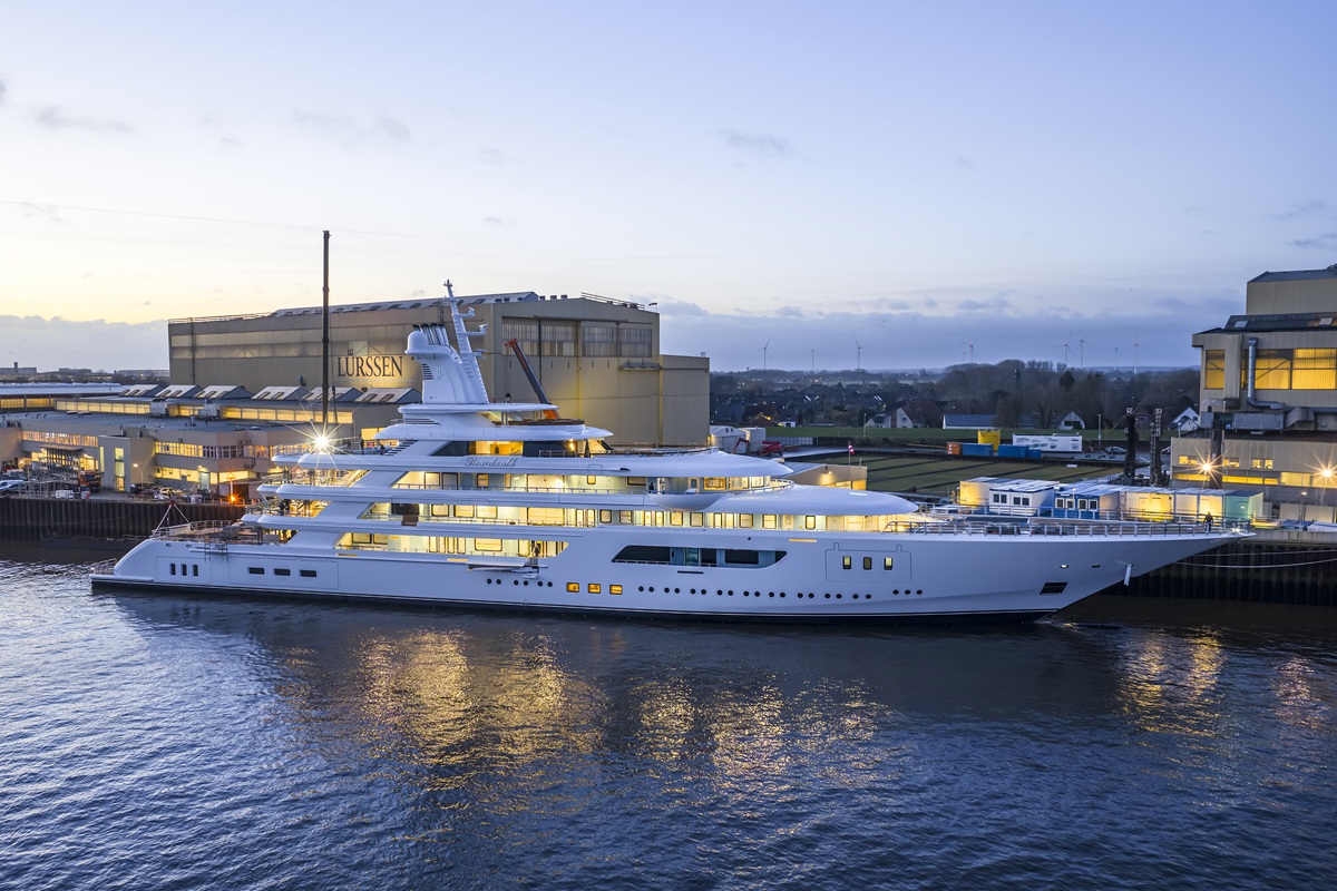 Lürssen launches 117m BOARDWALK